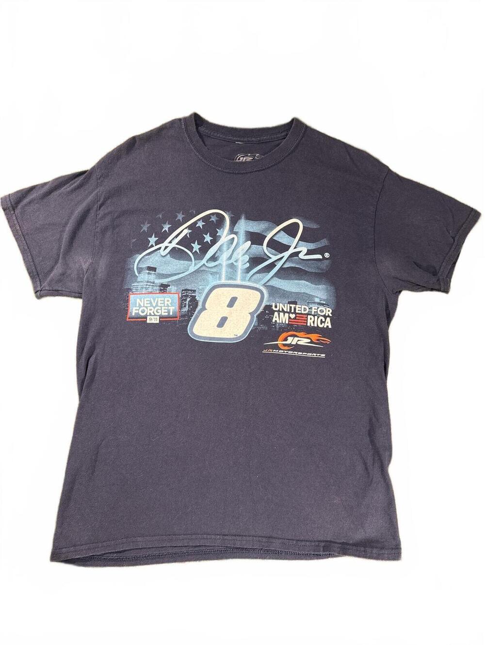 Men's M Dale JR #8 Nascar Performance 9/11 Tribute Tee